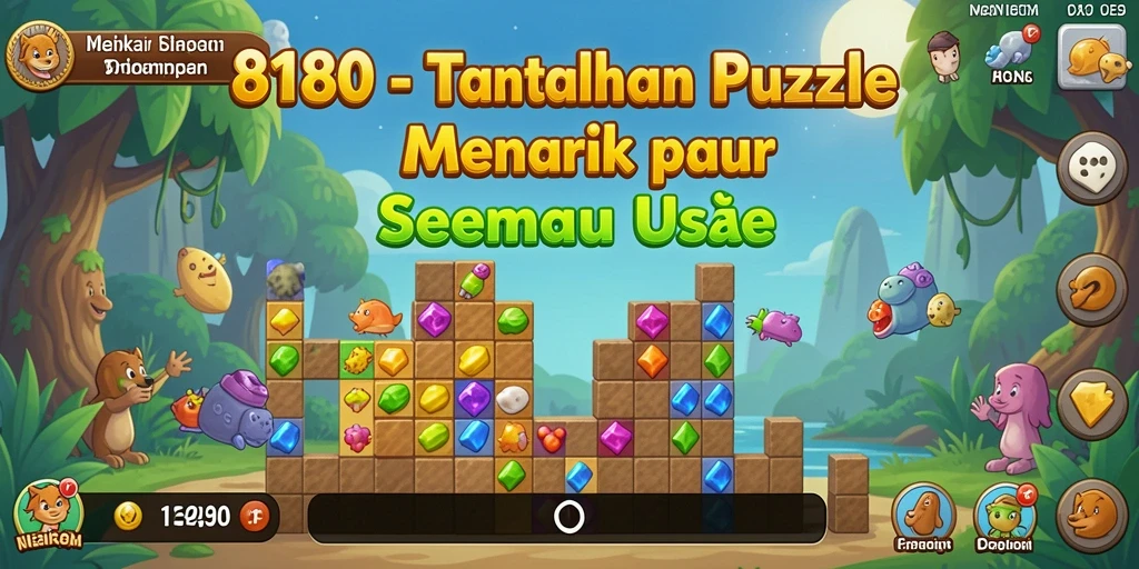 Tampilan gameplay menarik dari game Puzzle 8180.
