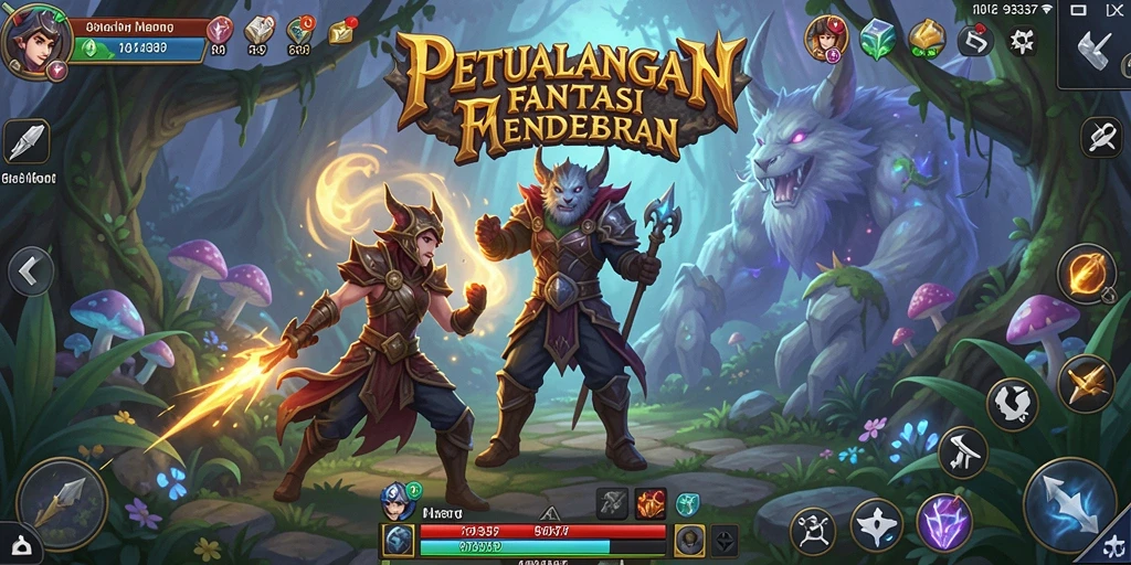 Gameplay seru dalam dunia fantasi interaktif.