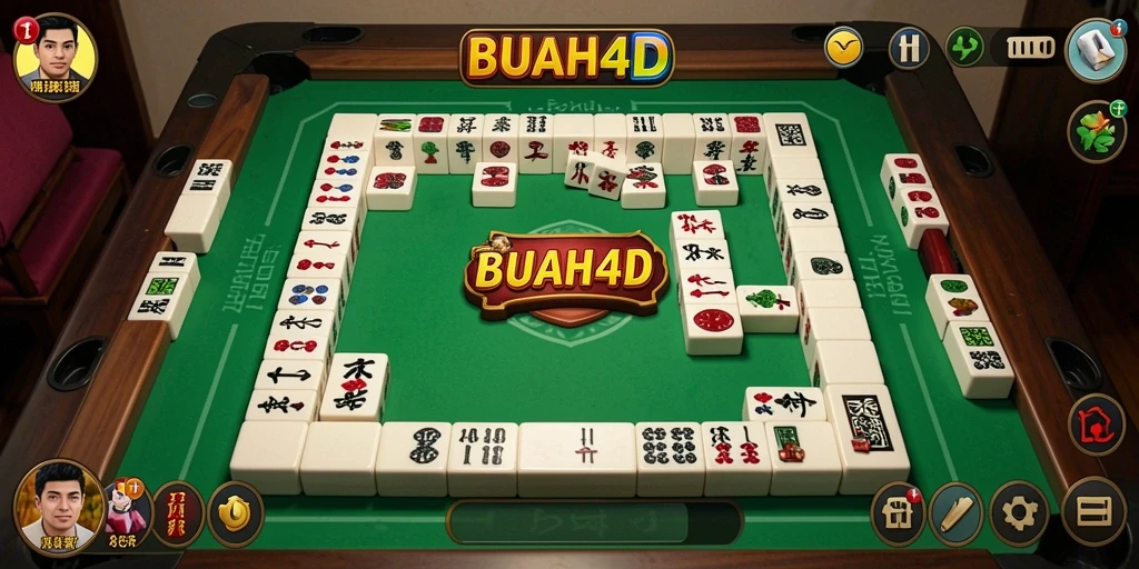 Tangkapan layar BUAH4D menunjukkan gameplay Mahjong yang mendebarkan.