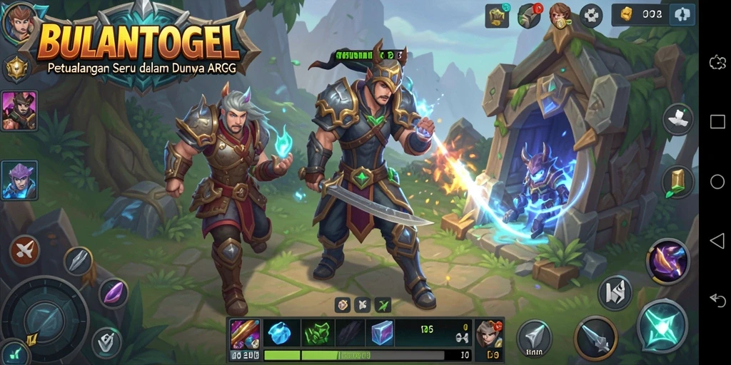Screenshot BULANTOGEL menampilkan aksi seru dalam pertempuran ARPG.