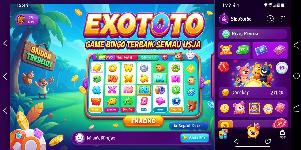 Tampilan gameplay seru dalam EXOTOTO yang menampilkan Bingo.