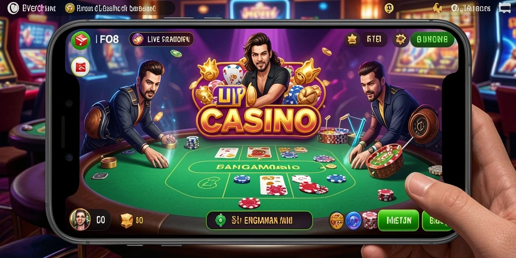 Tampilan gameplay Live Casino yang nyata dan interaktif di FO8.