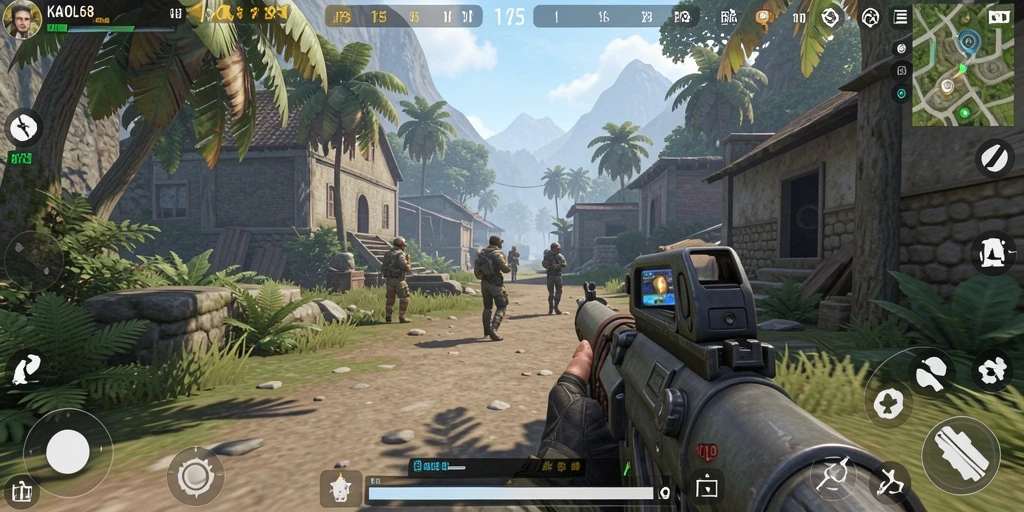 Tampilan gameplay menegangkan dari KAOL68 dengan aksi TPS.