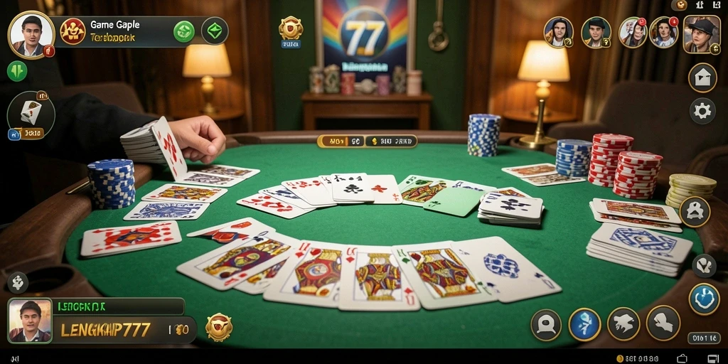 Tampilan gameplay seru dan interaktif dalam LENGKAP777.