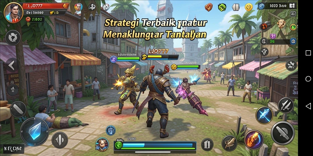 Tampilan gameplay LJO777 yang mendebarkan dan strategis.