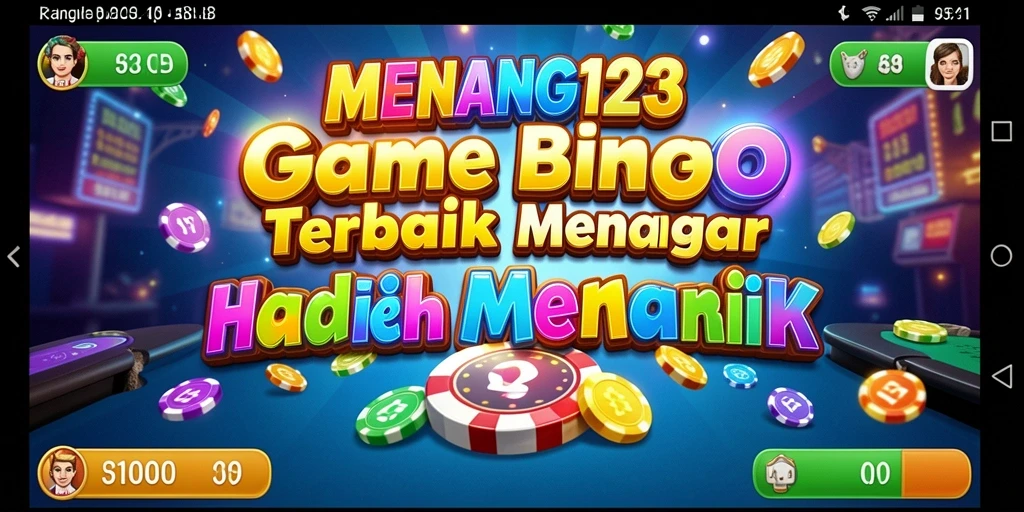 Tampilan gameplay Bingo yang seru dan penuh warna.