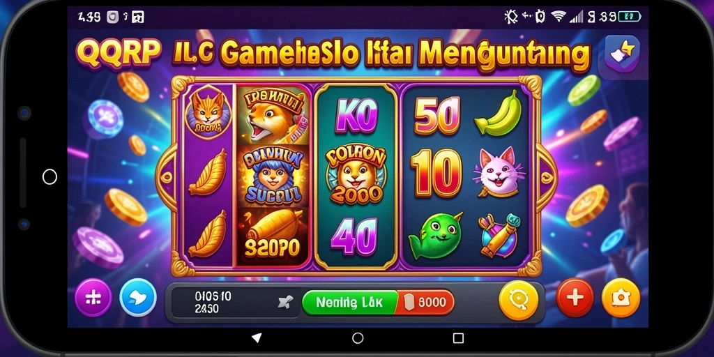 Screenshot gameplay QQRP dengan simbol Slot yang menarik.