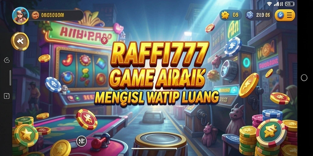 Screenshot gameplay seru dari RAFFI777 yang menunjukkan momen aksi di game Arcade.