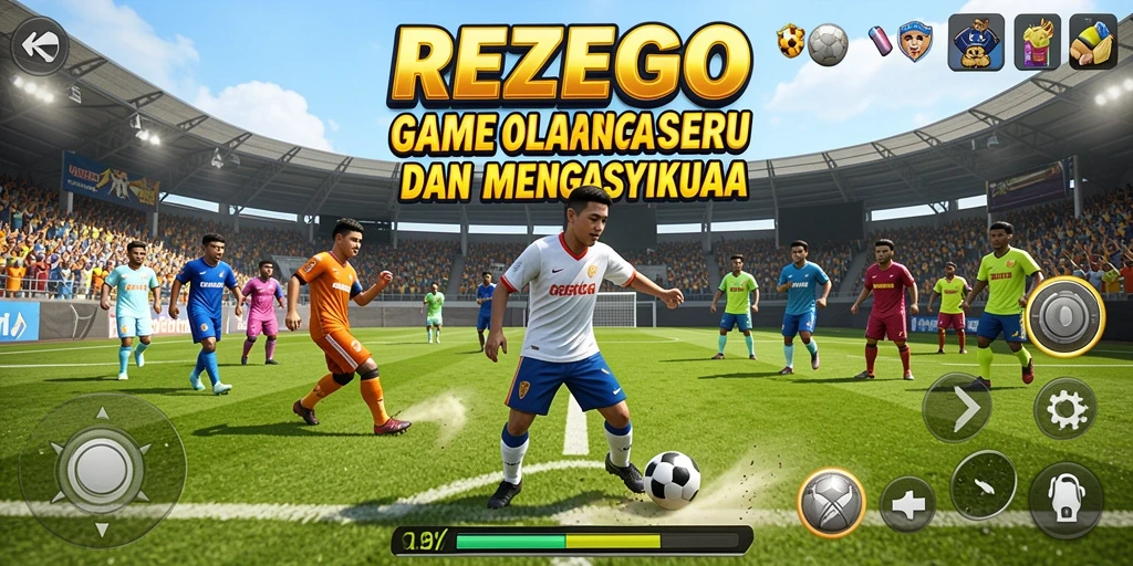 Screenshot gameplay <strong>REZEGO</strong> yang menampilkan aksi olahraga mendebarkan.