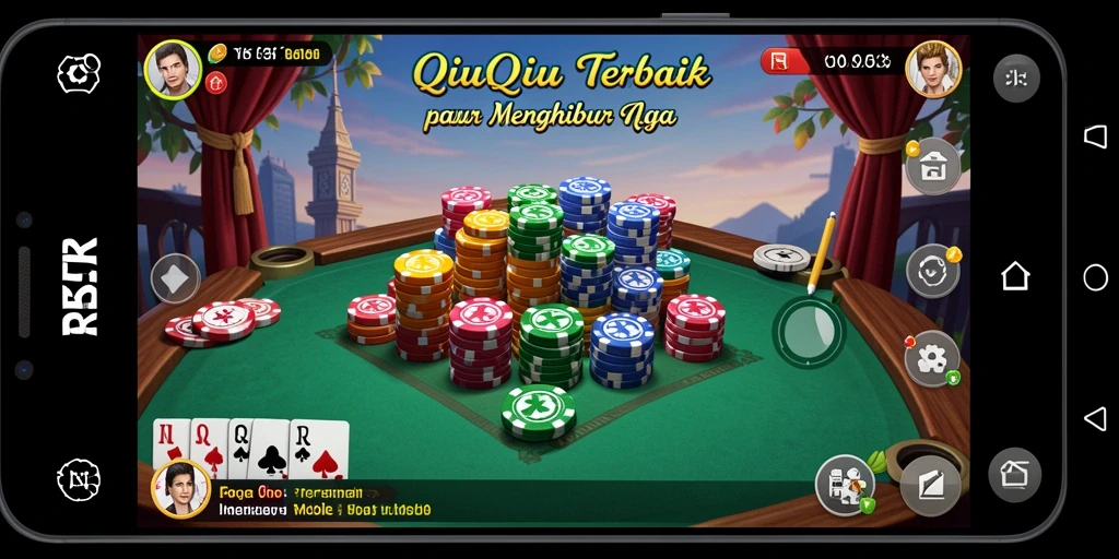 Tampilan gameplay QiuQiu yang seru dan menantang.