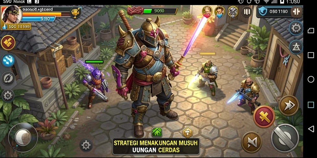 Screenshot gameplay S80 yang menunjukkan pertempuran strategis yang mendebarkan.
