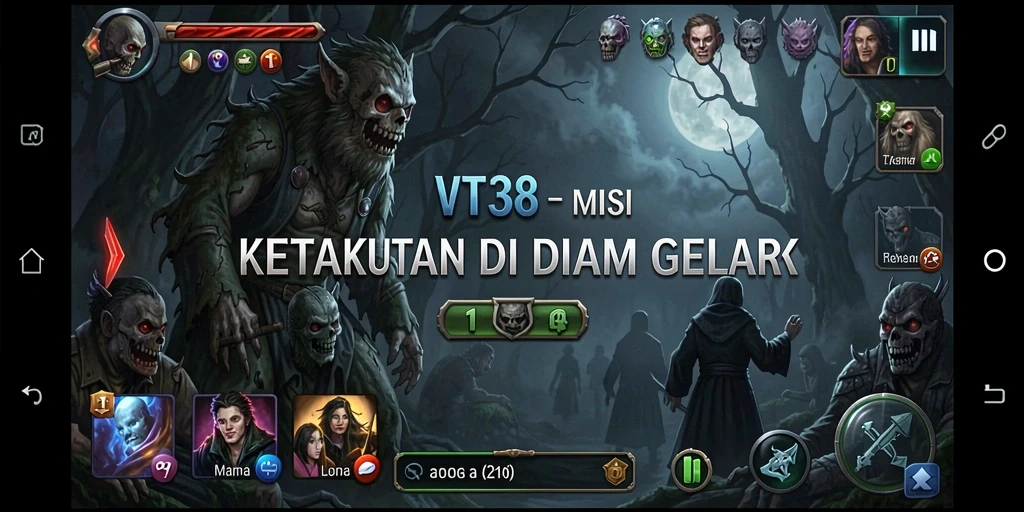 Screenshot utama VT38 menampilkan pengalaman gameplay Horror yang mendebarkan.